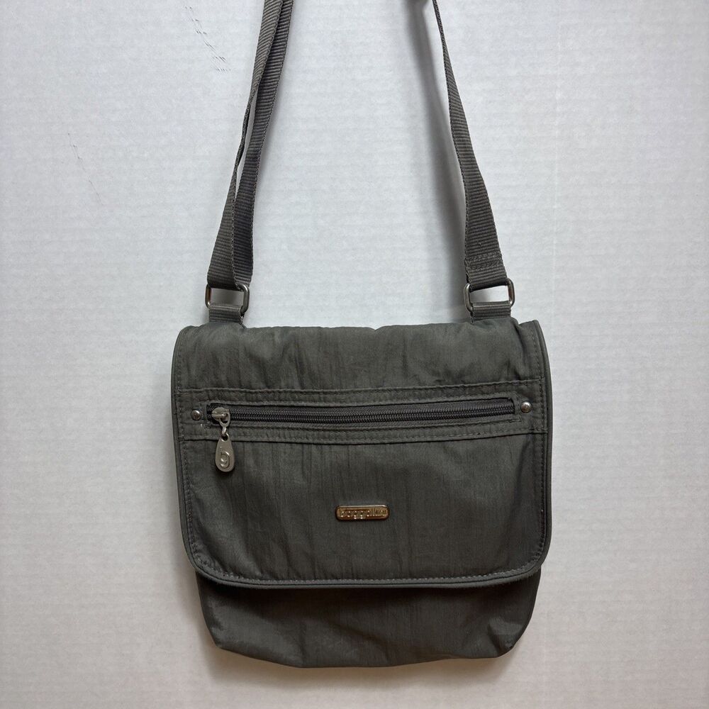 Baggallini Gray Crossbody Bag Travel Purse Everyday Shoulder Bag Adjustable